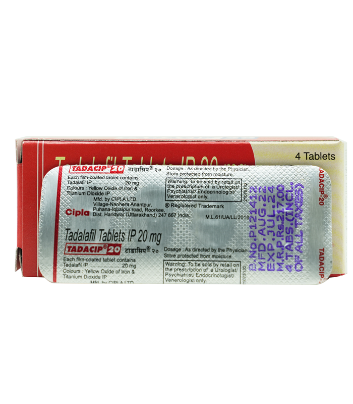 TADACIP 20 犀利士學名藥 | 治療男性勃起功能障礙 | 印度西普拉製造:圖片 4