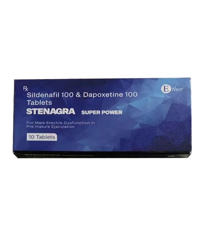 印度藍鑽超級威而鋼雙效片 Stenagra Super Power|頂級助勃延時雙效組合